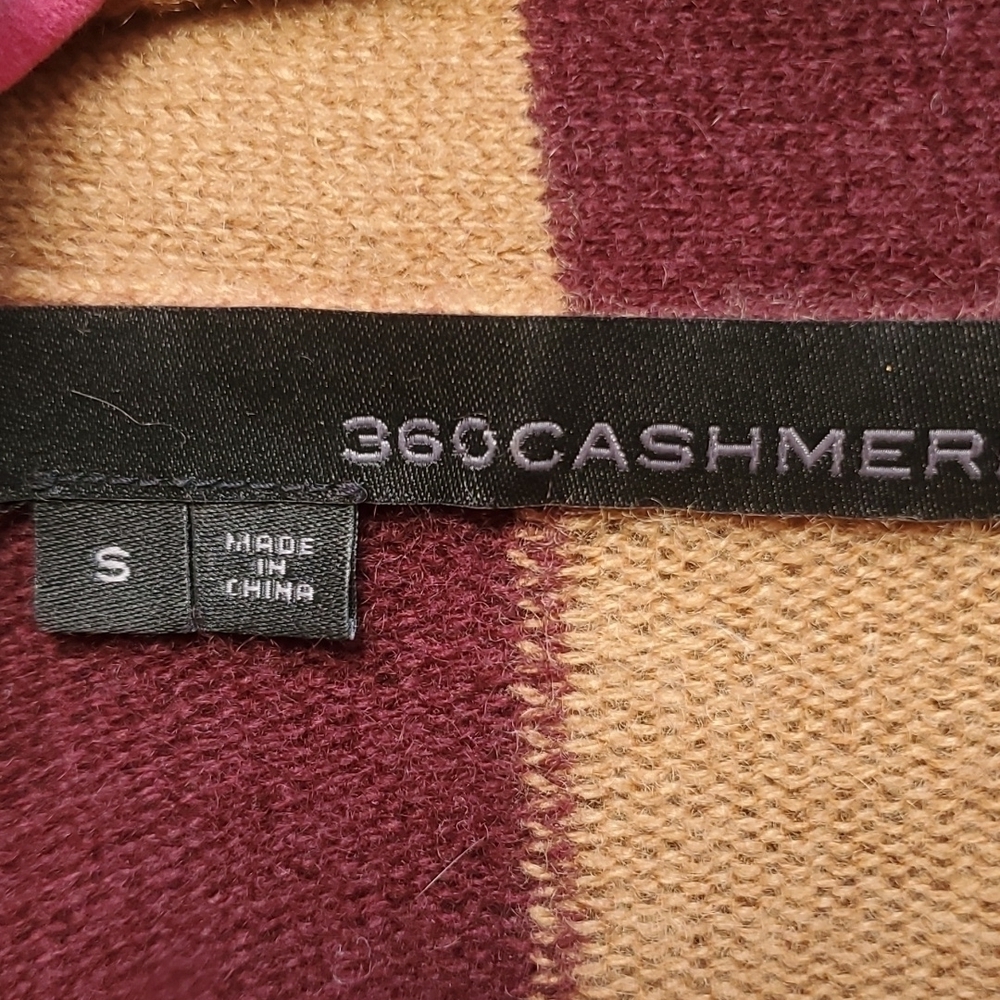360Cashmere Color Block Cardigan Small OH my goodness SOFT - Picture 2 of 5